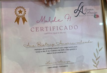 Certificado de formação Molde F1
